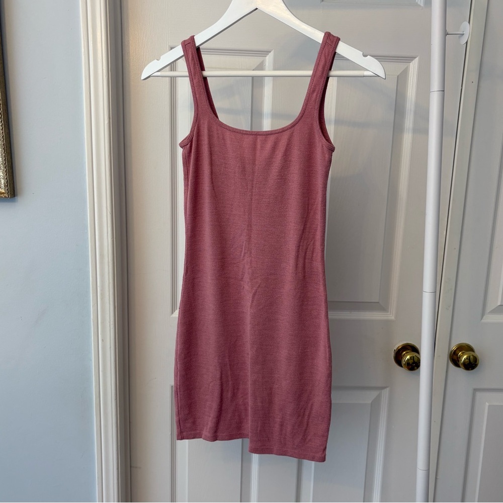 Aritzia Wilfred Free Dusty Pink Sleeveless Tank Dress Size Extra Small - Picture 12 of 12